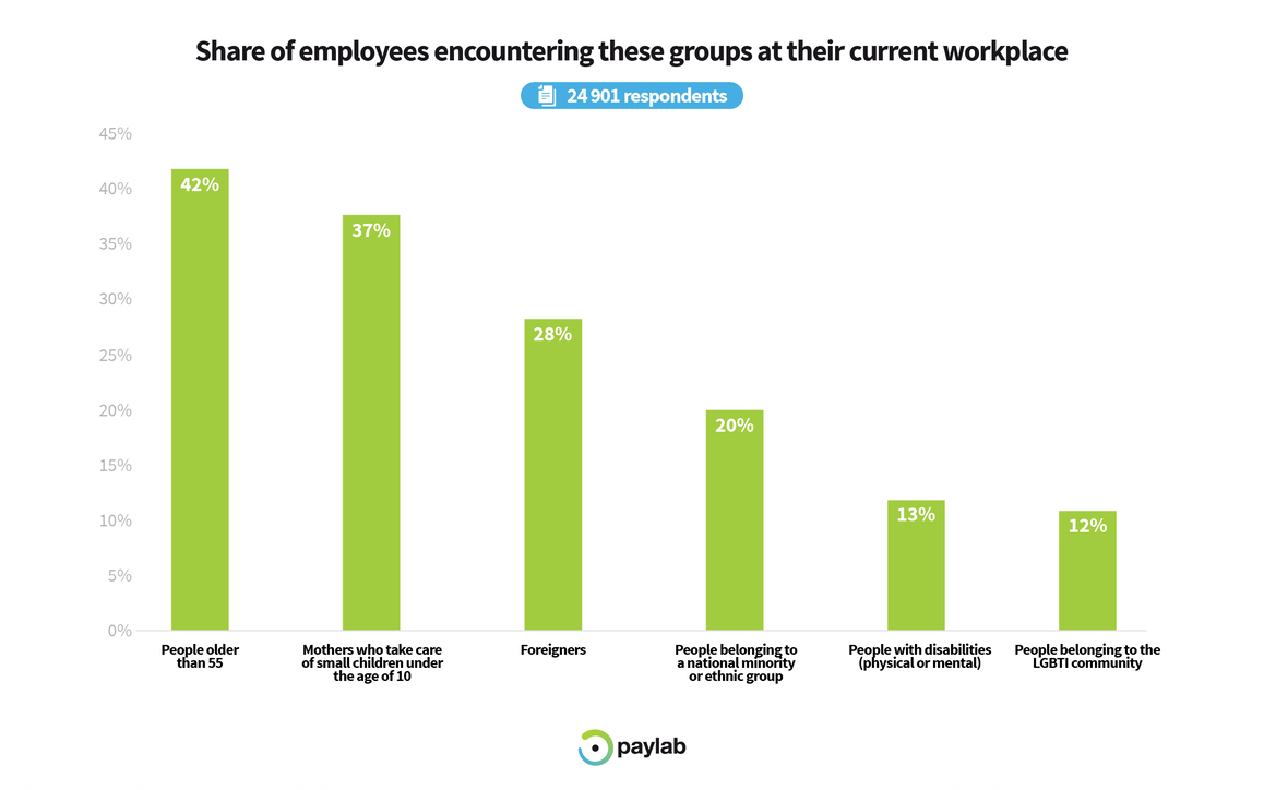 Paylab Diversity study 2019 employee experience in the workplace